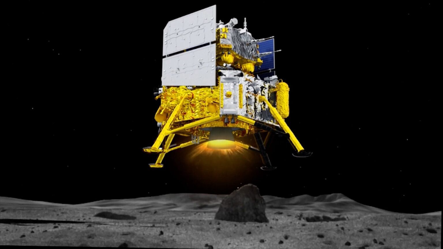 中国的航天器登陆月球