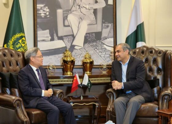 Chinese Ambassador Jian Zaidongc called on Interior Minister Mohsin Naqvi