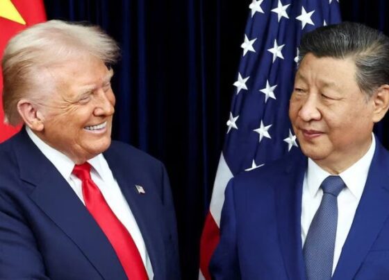 President Xi speaks with President Donald Trump on the phone