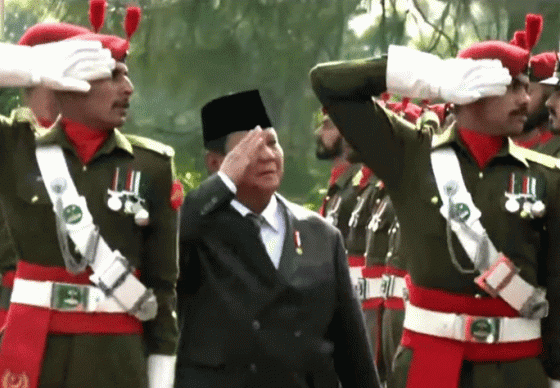 Indonesian President Subianto accorded guard of honour at PM House
