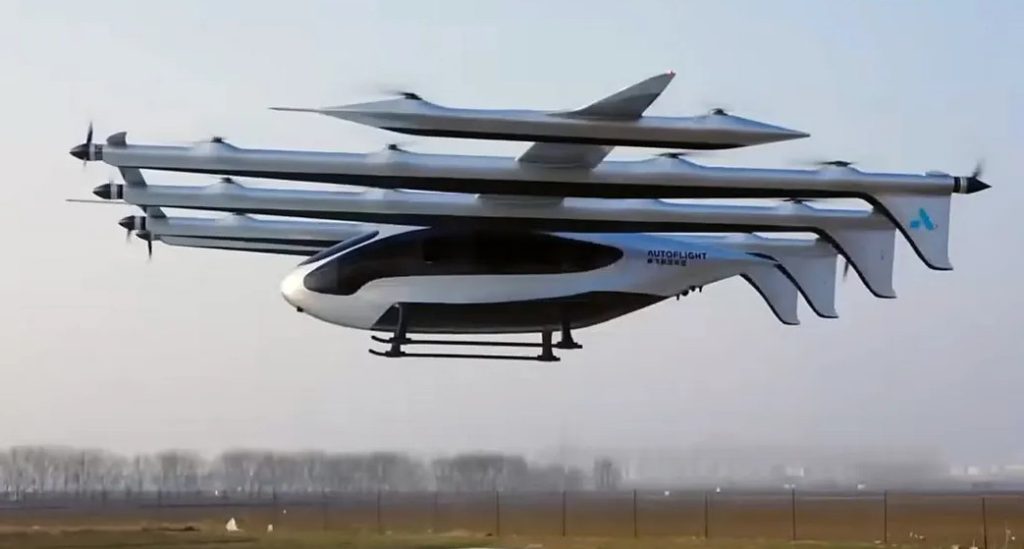 中国新型10座电动飞机预示着大型飞行出租车的出现