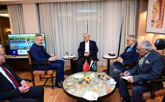 土耳其外长拜会总理夏巴兹·谢里夫