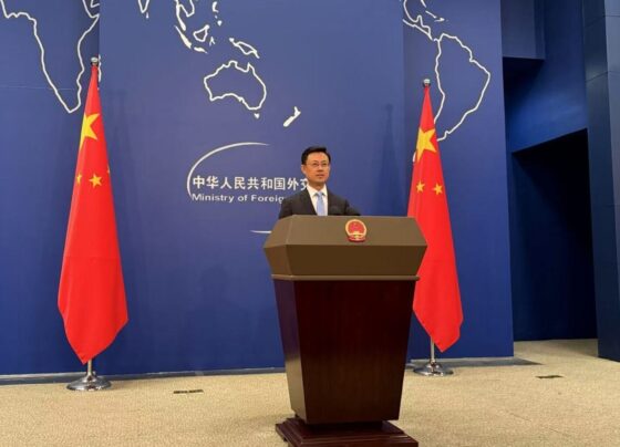 中国外交部发言人Guo Jiakun周四表示，中国将派遣高级代表团赴伊朗出席已故伊朗最高领袖Ayatollah Ali Khamenei的葬礼。 在例行记者会上，发音人宣布，全国人大常委会副委员长Wei代表中国出席定于7月3日在德黑兰举行的葬礼。