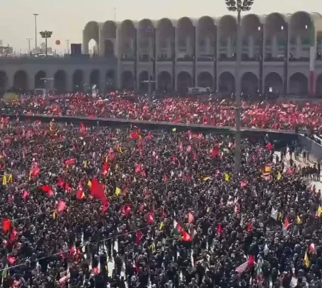 Massive crowds attend Imam Khamenei’s funeral prayers