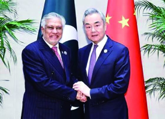 巴基斯坦外交部长伊沙克·达尔周五与中国外长王毅举行会谈，探讨如何推进两国在贸易、投资、数字经济和人工智能（AI）领域的合作。 两位领导人在上海世界人工智能大会期间举行了会谈。 据巴基斯坦广播电台报道，双方“回顾了巴中双边关系的宏观格局，并重申了进一步深化全天候战略合作伙伴关系的共同承诺”。 报道称，双方强调了推进中巴经济走廊2.0（即升级后的中巴经济走廊二期工程）的重要性，并强调了加强在贸易、投资、科技、数字经济和人工智能领域的合作。 报道还指出，双方就最新的地区和全球形势交换了意见，并重申了在共同关心的问题上协调合作的决心。 周四，同时也是巴基斯坦副总理的达尔在上海签署了成立世界人工智能合作组织（WAICO）的协议。