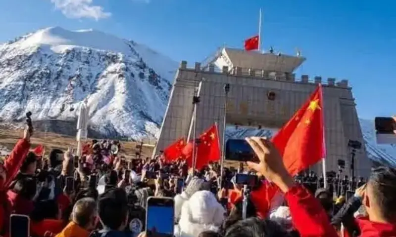 红其拉甫口岸庆祝中国国庆